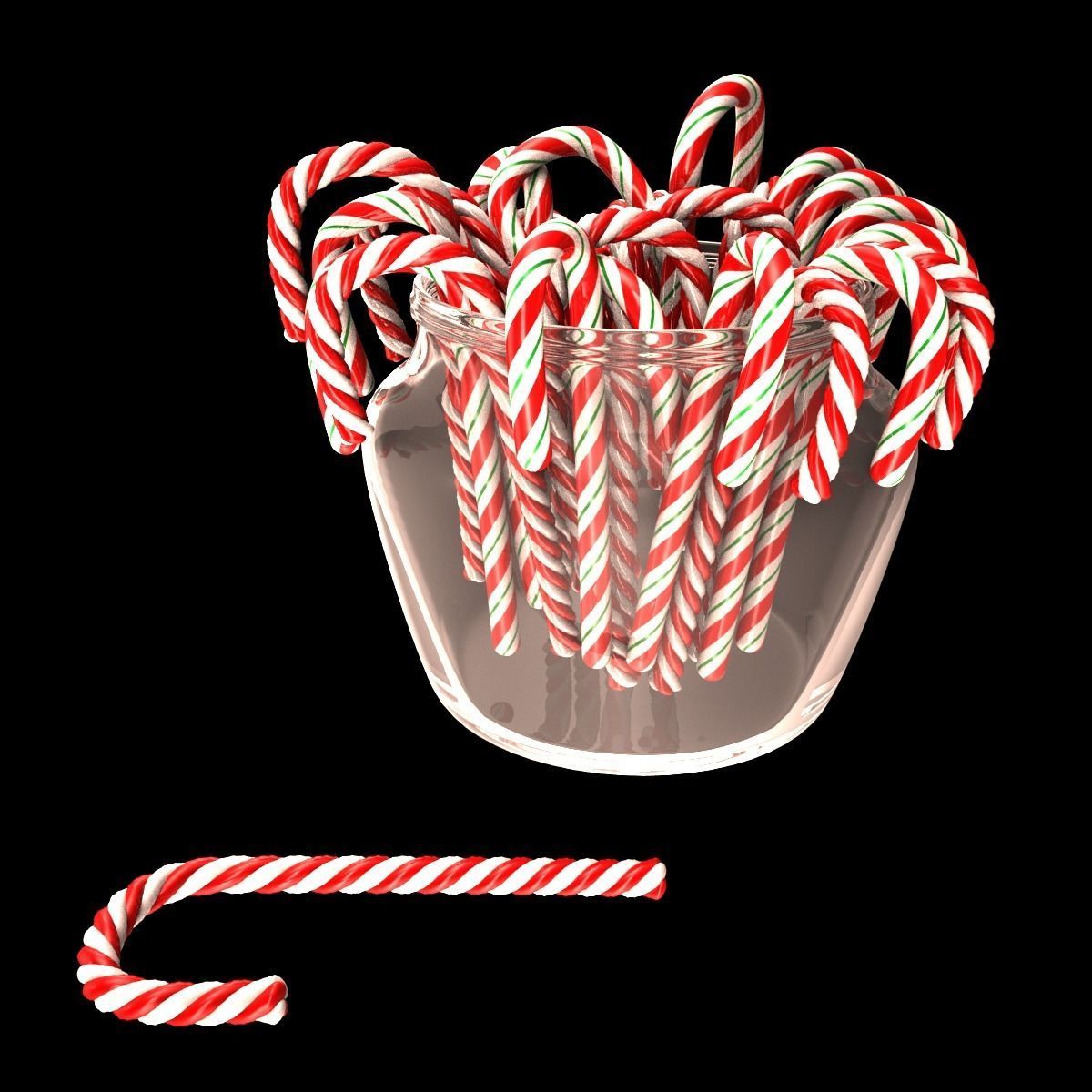 Candies Alphabet 3D model_11