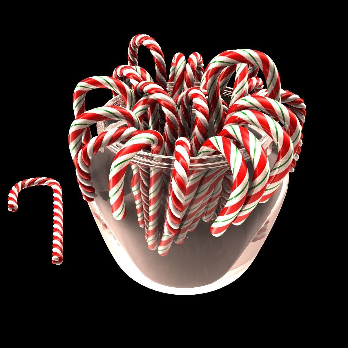 Candies Alphabet 3D model_10