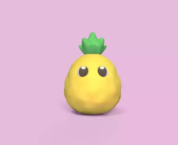 Cute Pineapple 3D print model