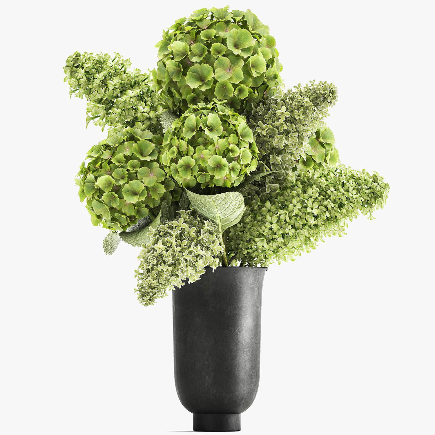 Bouquet of flowers in a vase 163 3D model_1
