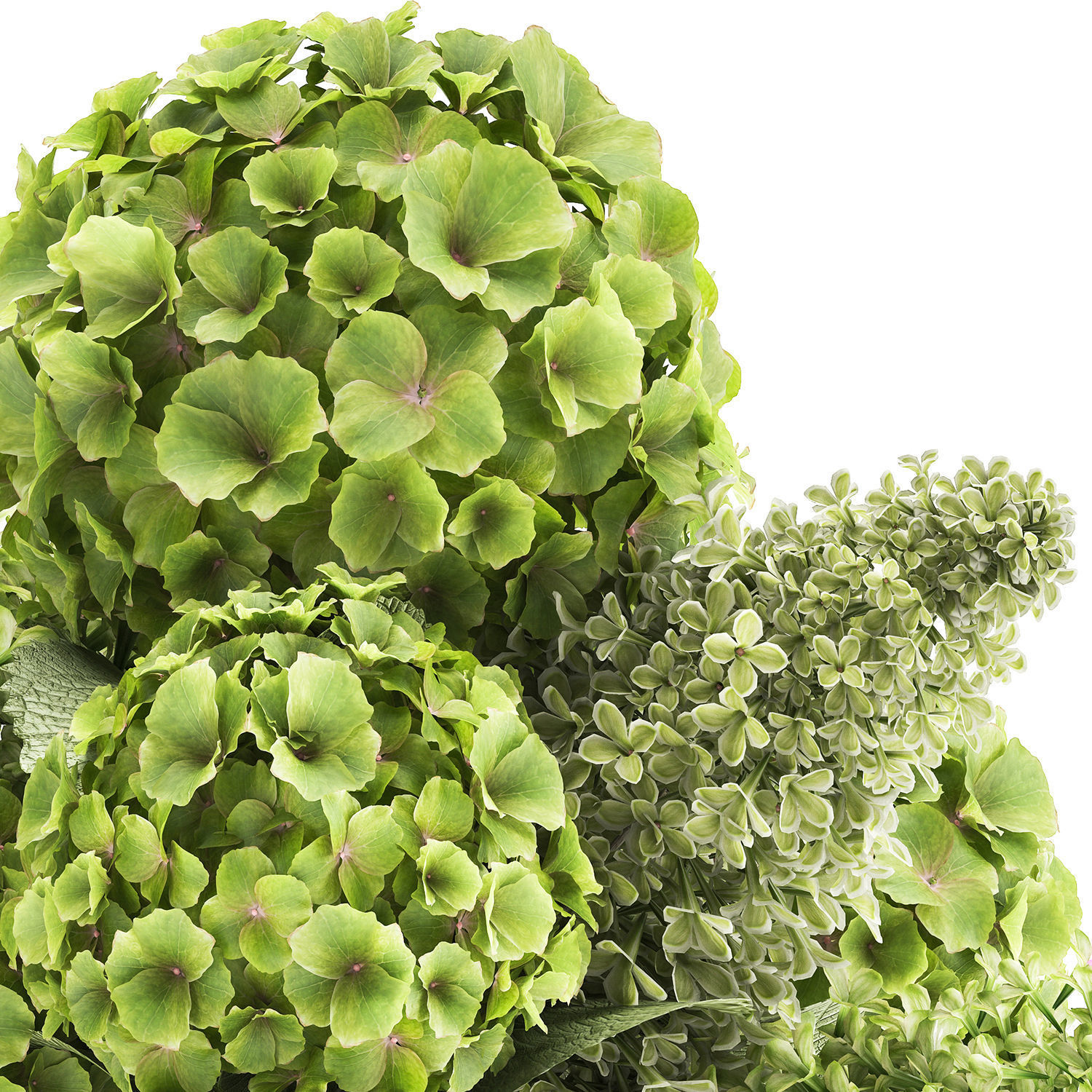 Bouquet of flowers in a vase 163 3D model_2