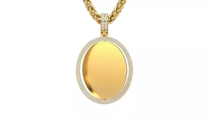 Picture pendant 1-2 inch N 24 3D print model