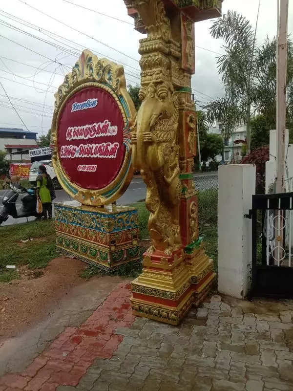 madurai marriage hall yali statue in  statues photogrammetry 3D model_0
