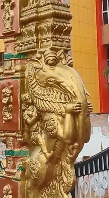 madurai marriage hall yali statue in  statues photogrammetry 3D model_2