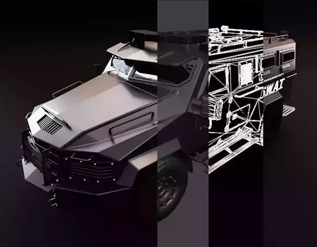 Lenco bearcat lowpoly 3D model