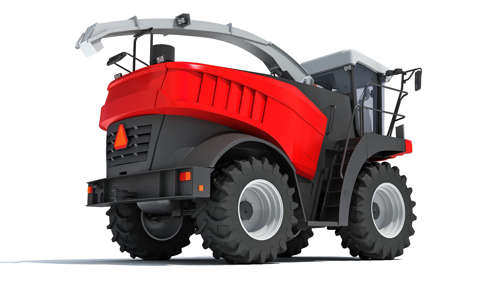 Combine Harvester 3D model_4