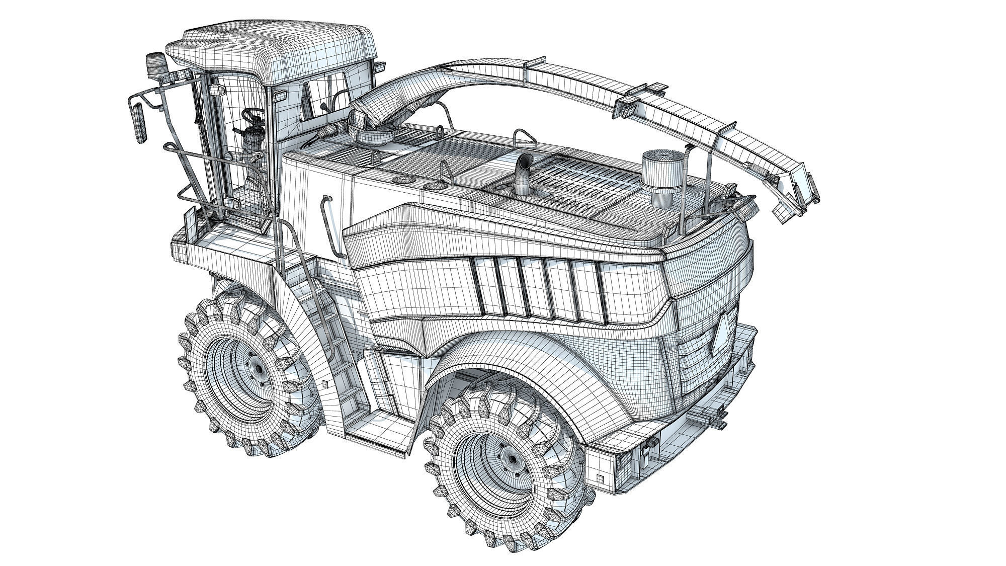 Combine Harvester 3D model_16