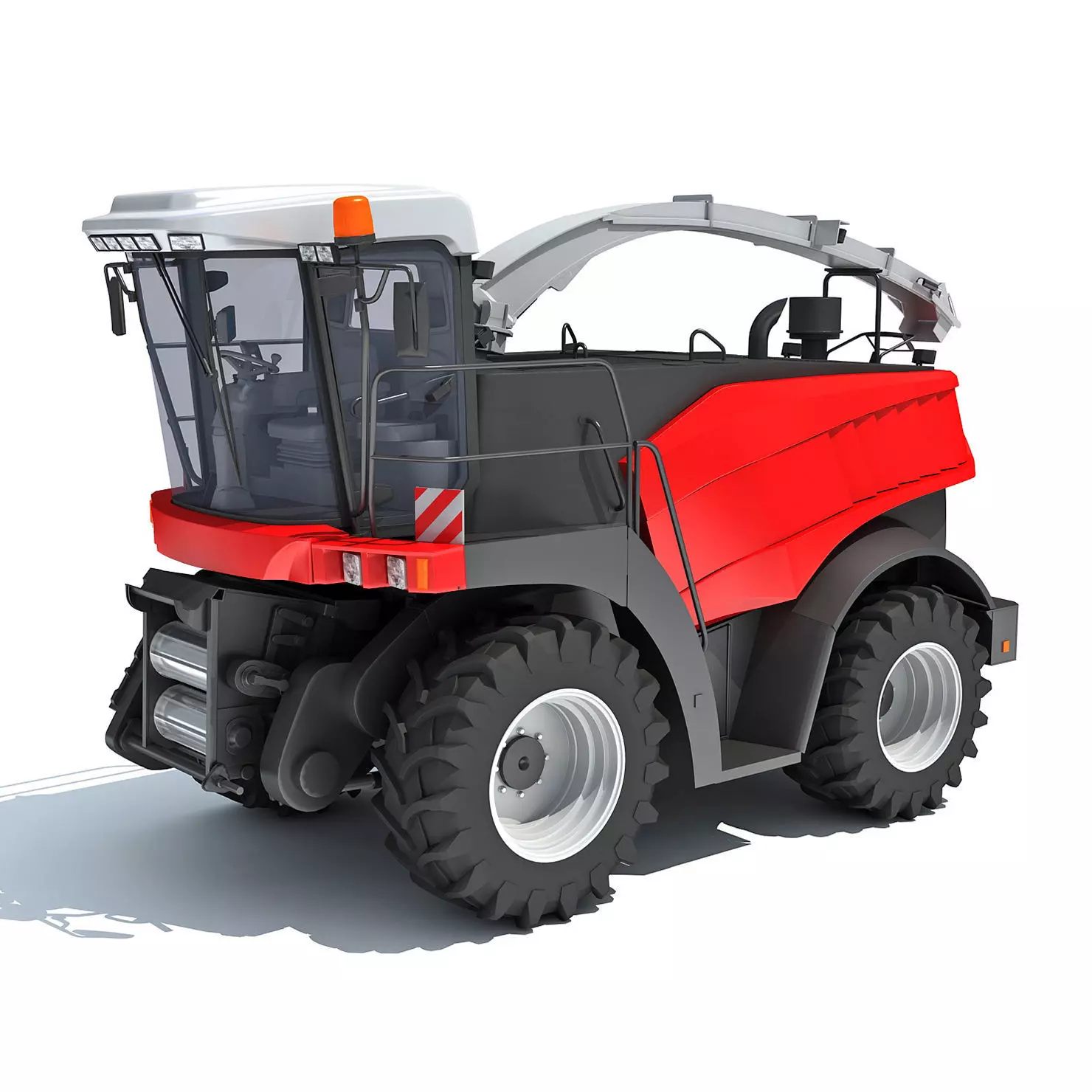 Combine Harvester 3D model_0
