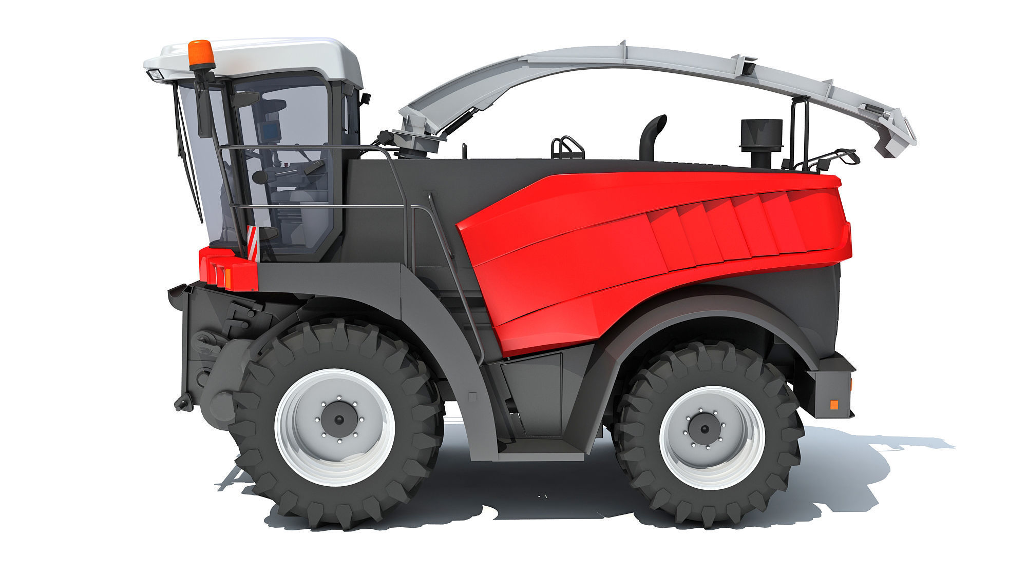 Combine Harvester 3D model_1