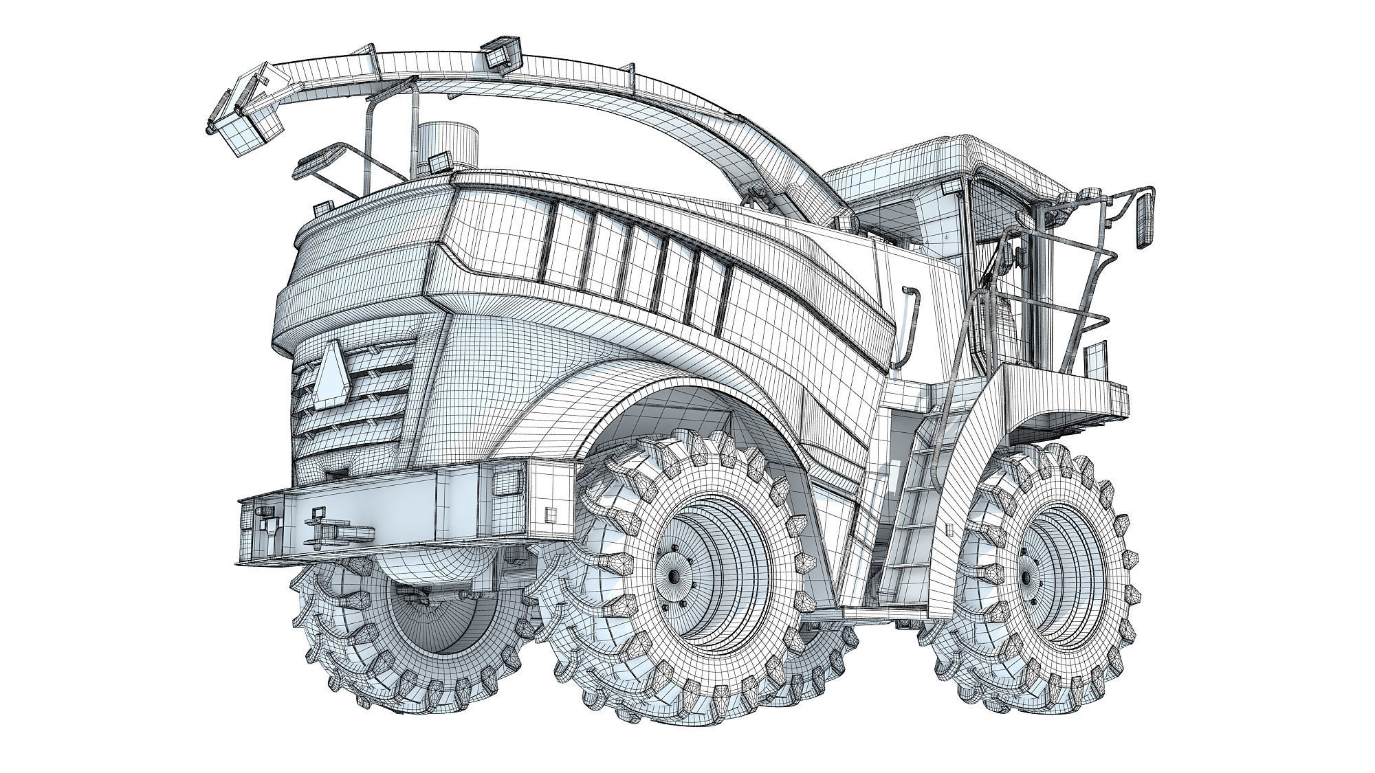Combine Harvester 3D model_17