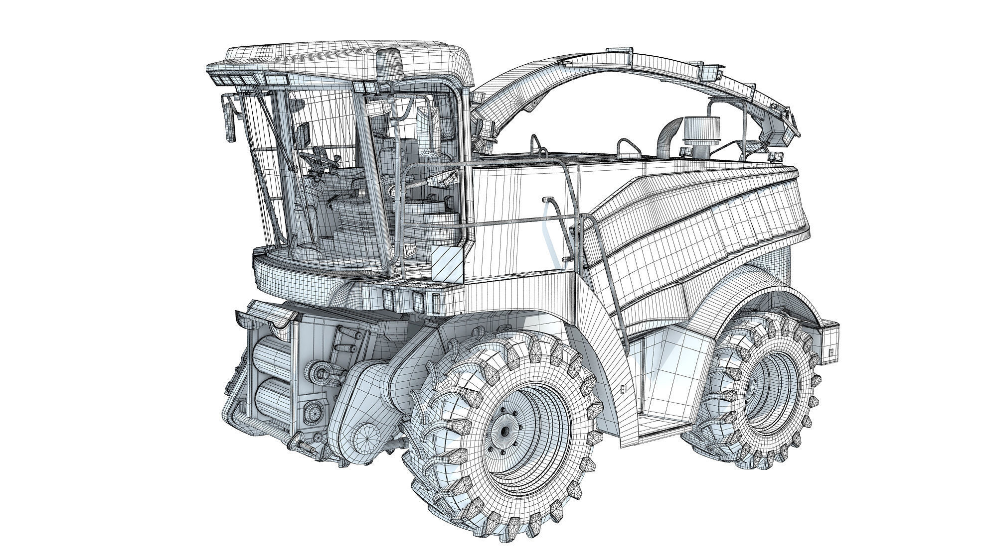 Combine Harvester 3D model_15