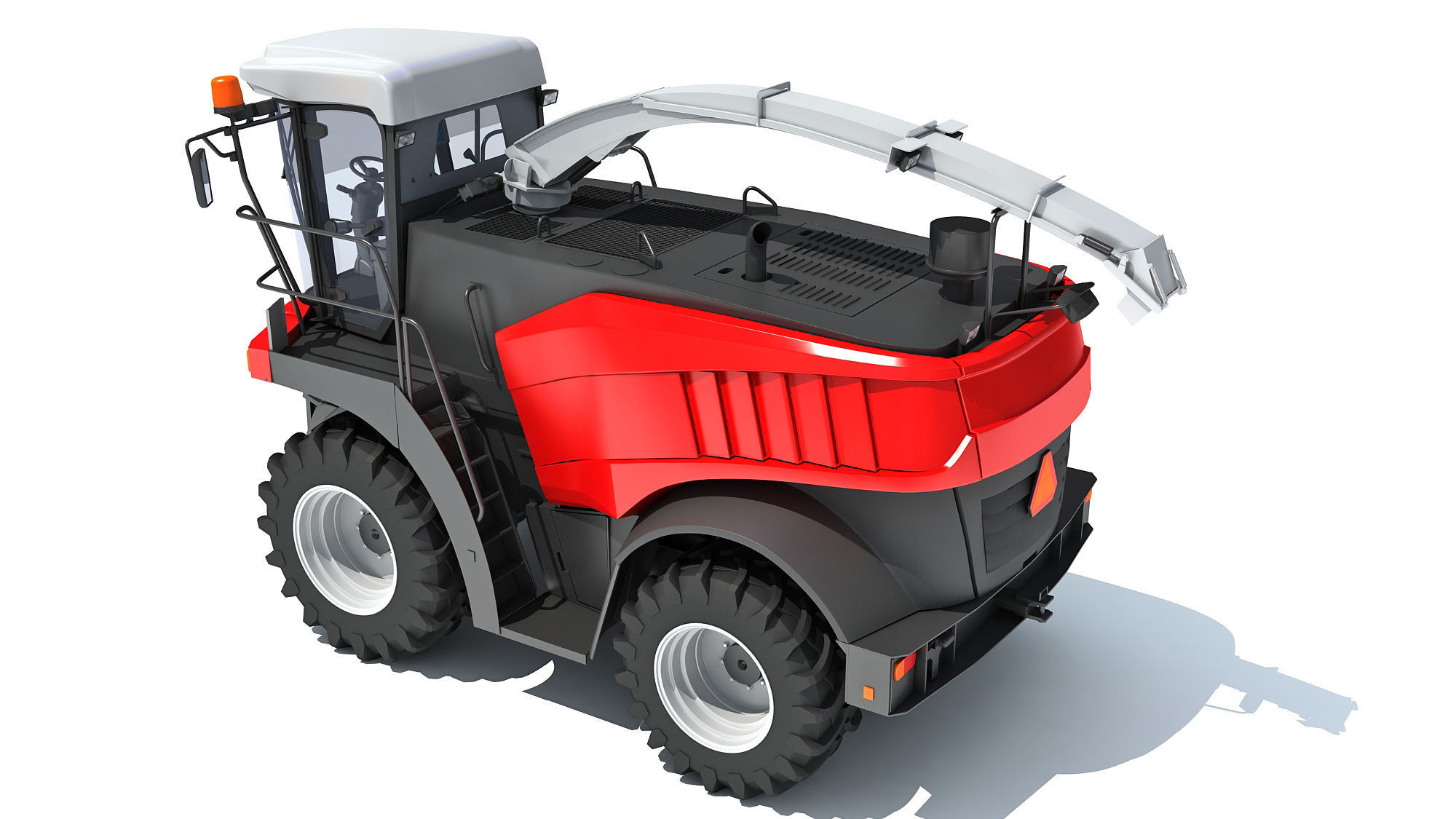 Combine Harvester 3D model_3