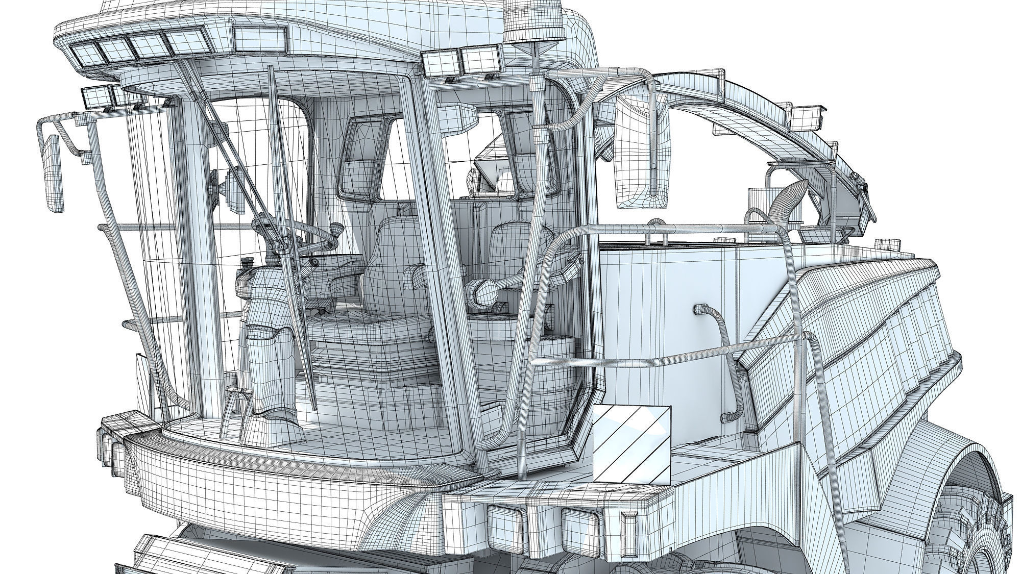 Combine Harvester 3D model_19