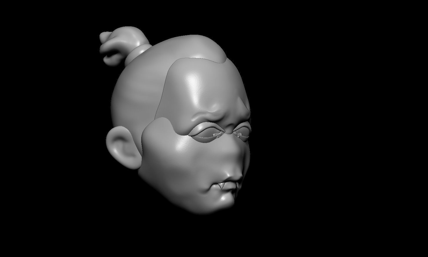 a sad vampire 3D print model_13