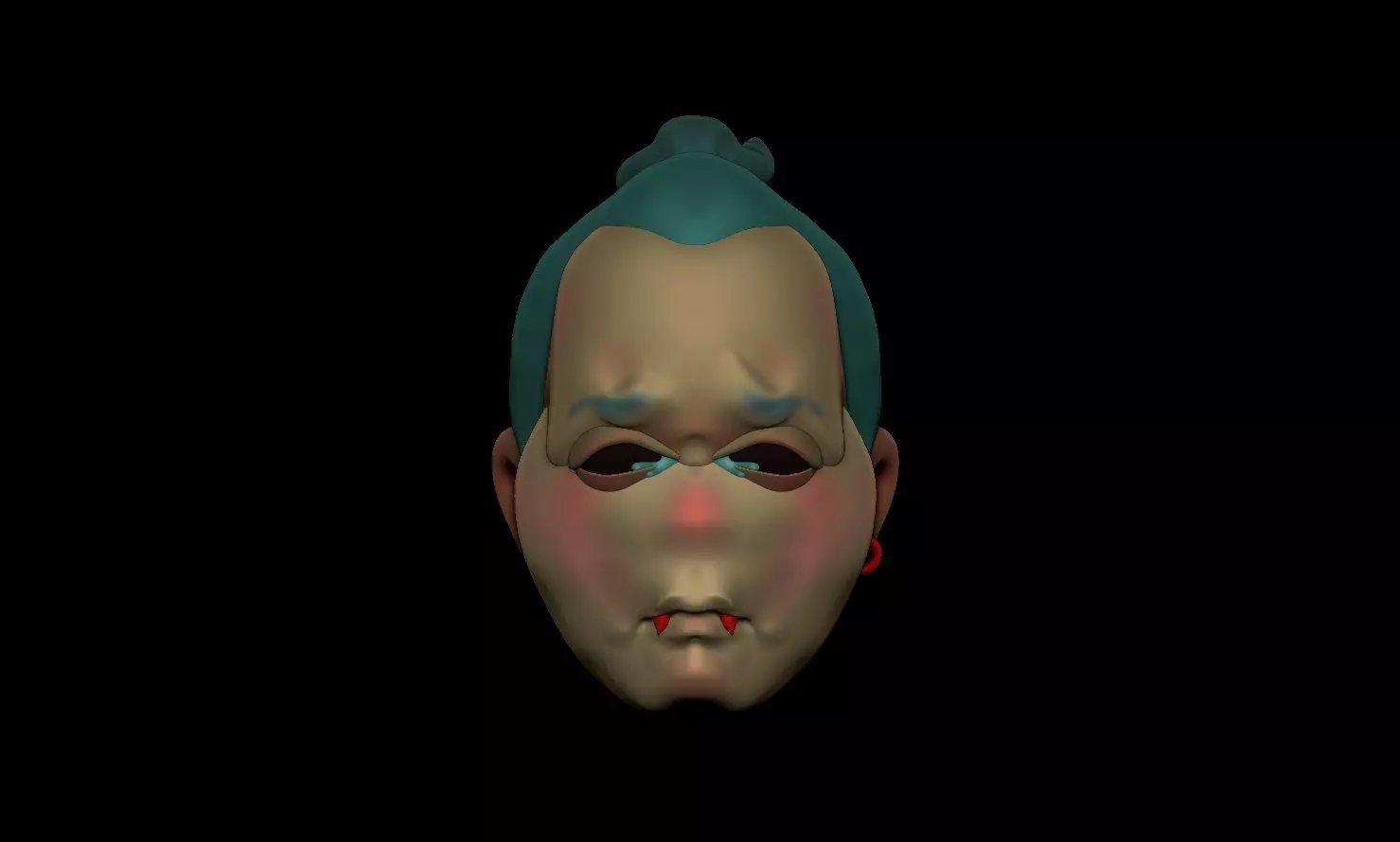 a sad vampire 3D print model_0