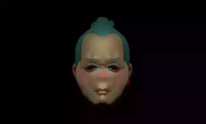 a sad vampire 3D print model