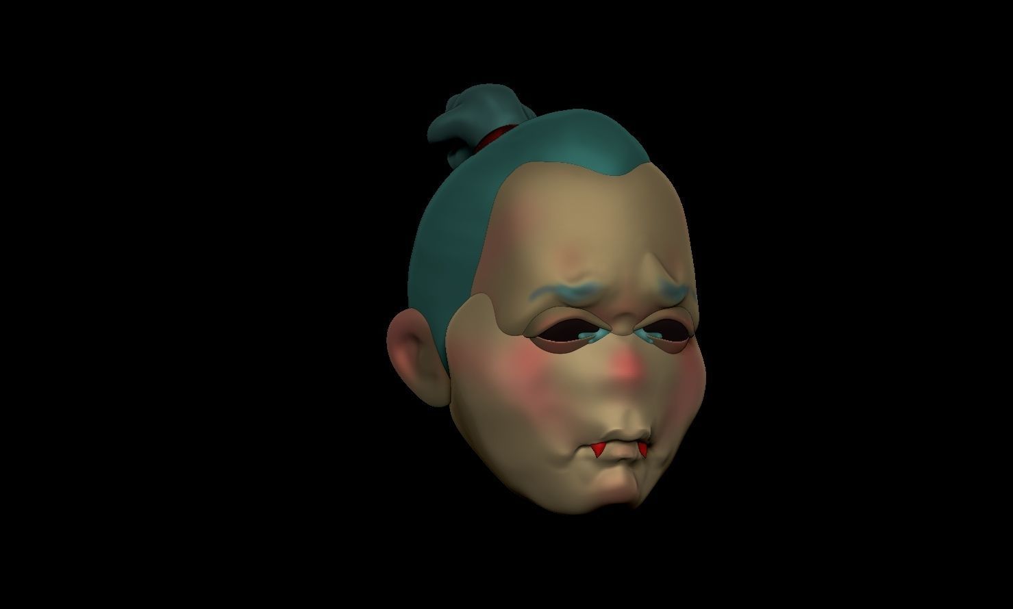 a sad vampire 3D print model_1