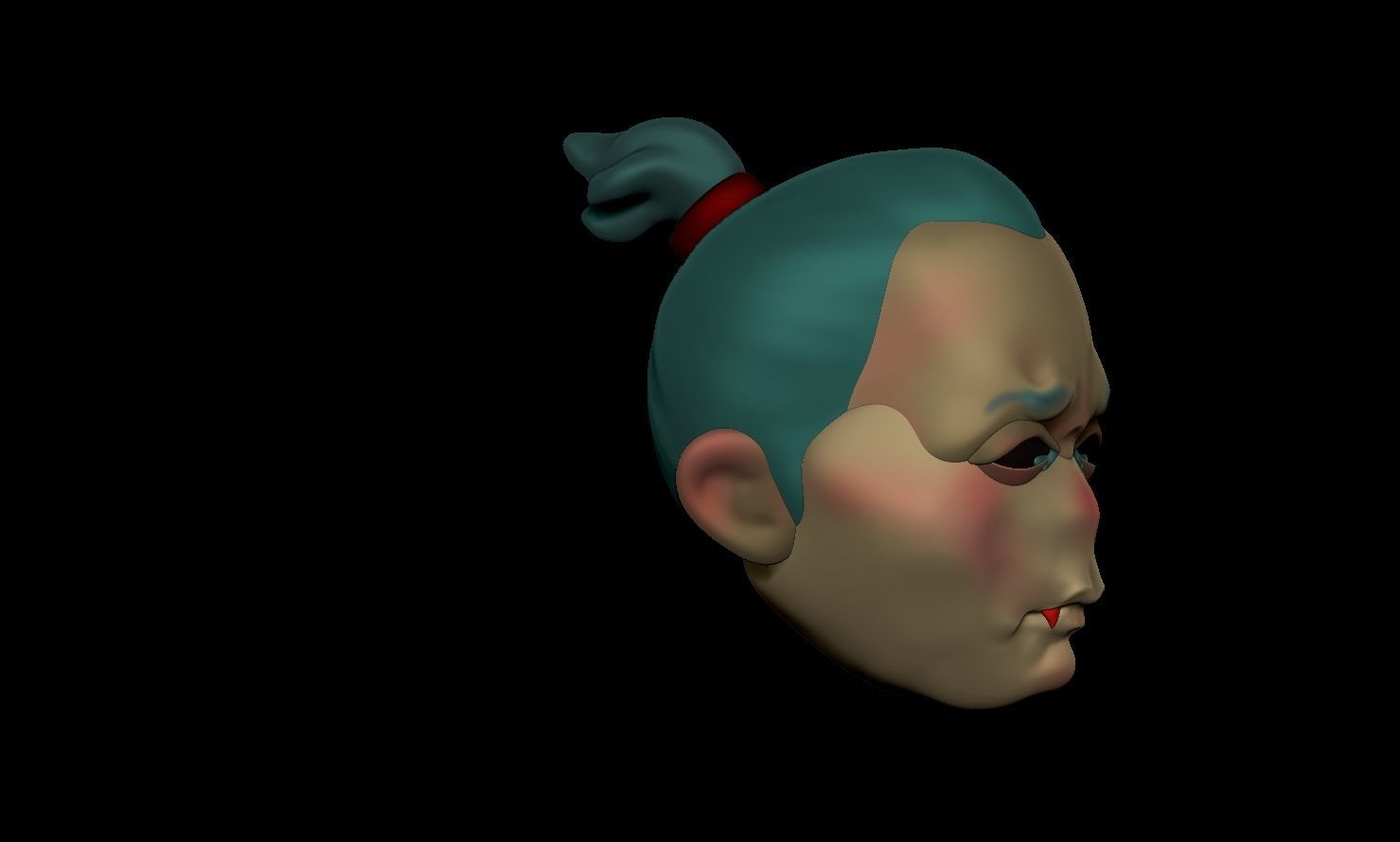 a sad vampire 3D print model_4