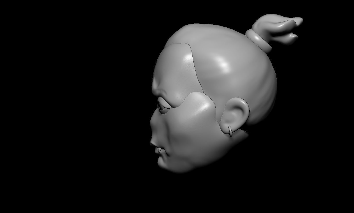 a sad vampire 3D print model_12