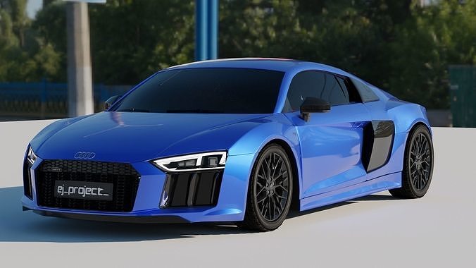 Audi R8 V10 Plus Model Without Interior 3D model