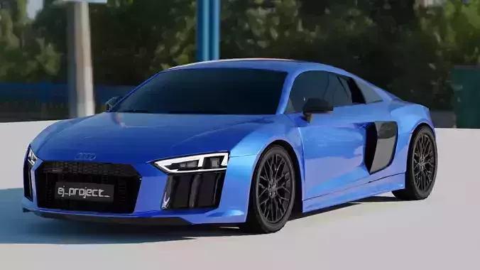 Audi R8 V10 Plus Model Without Interior