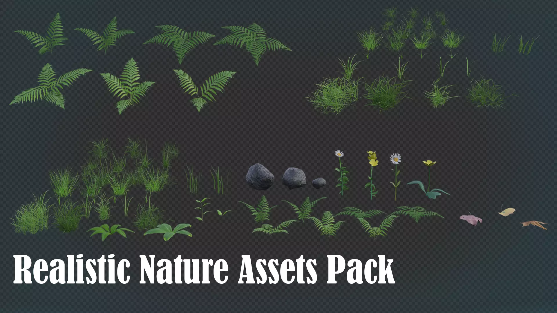 Nature Assets For Blender Low-poly 3D model_0