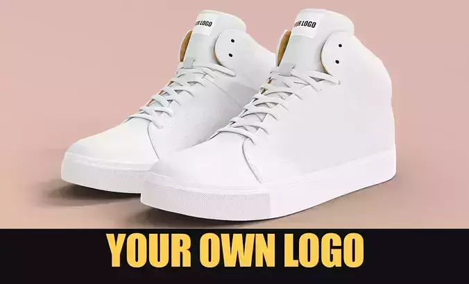 High top sneakers with your logo