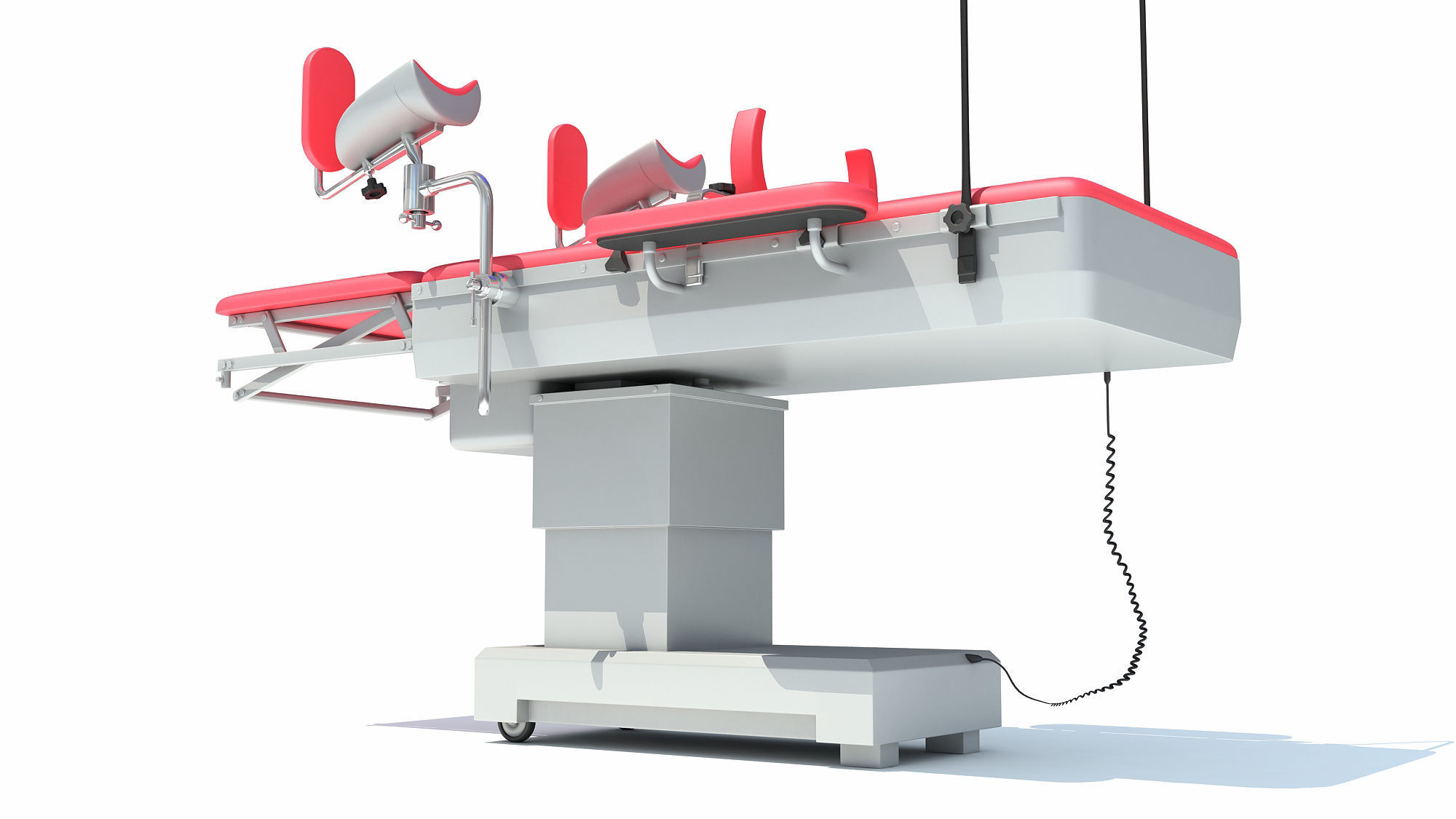Gynecological Operating Table 3D model_7