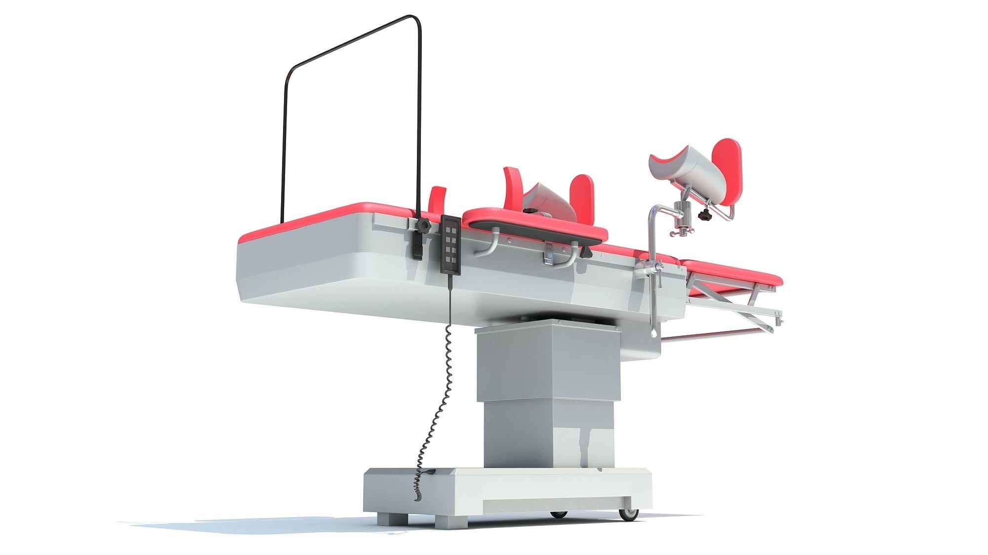 Gynecological Operating Table 3D model_11