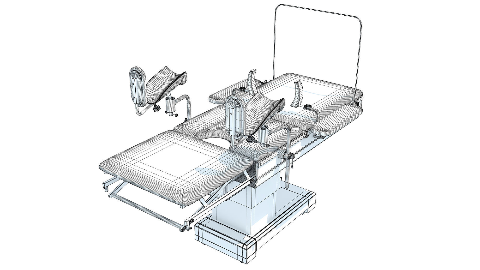 Gynecological Operating Table 3D model_14