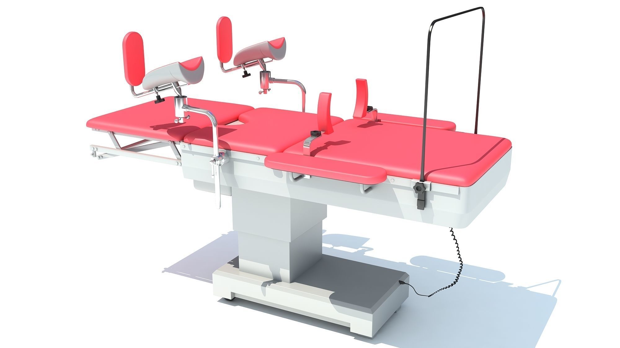 Gynecological Operating Table 3D model_8
