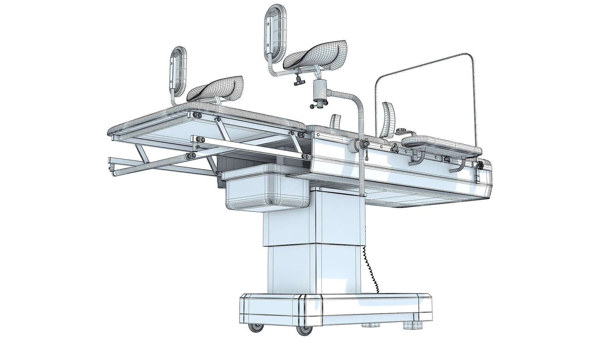 Gynecological Operating Table 3D model_15