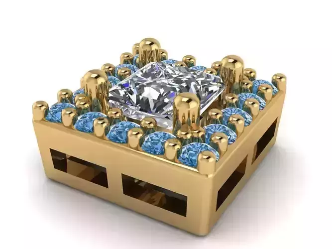 Square necklace   365