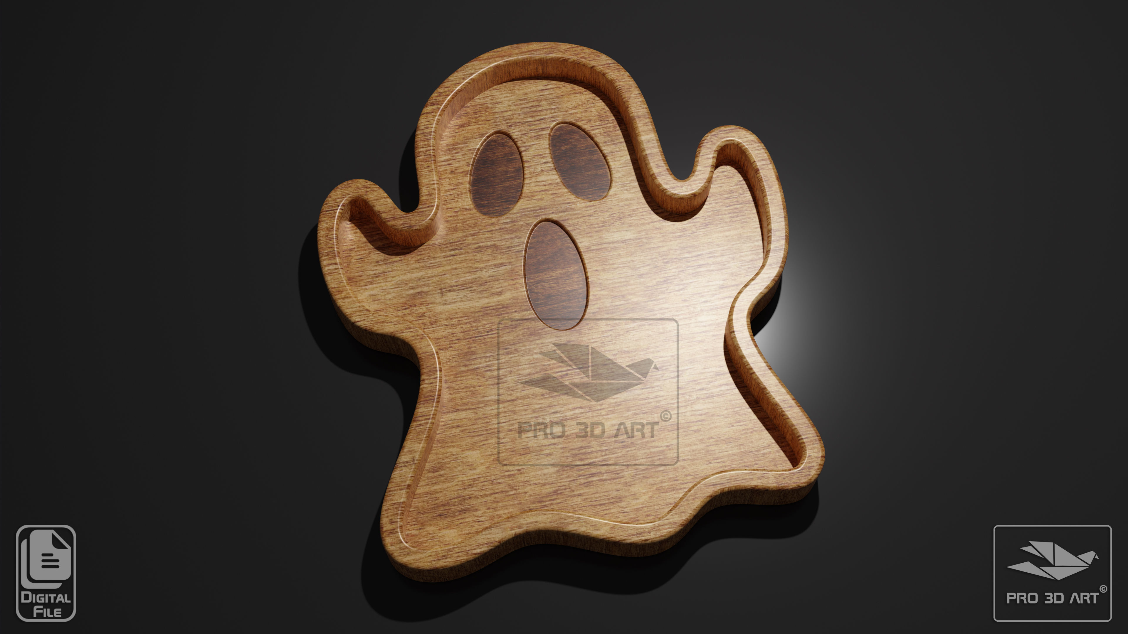 Halloween Trays Pack - CNC Files for Wood 3D model_5