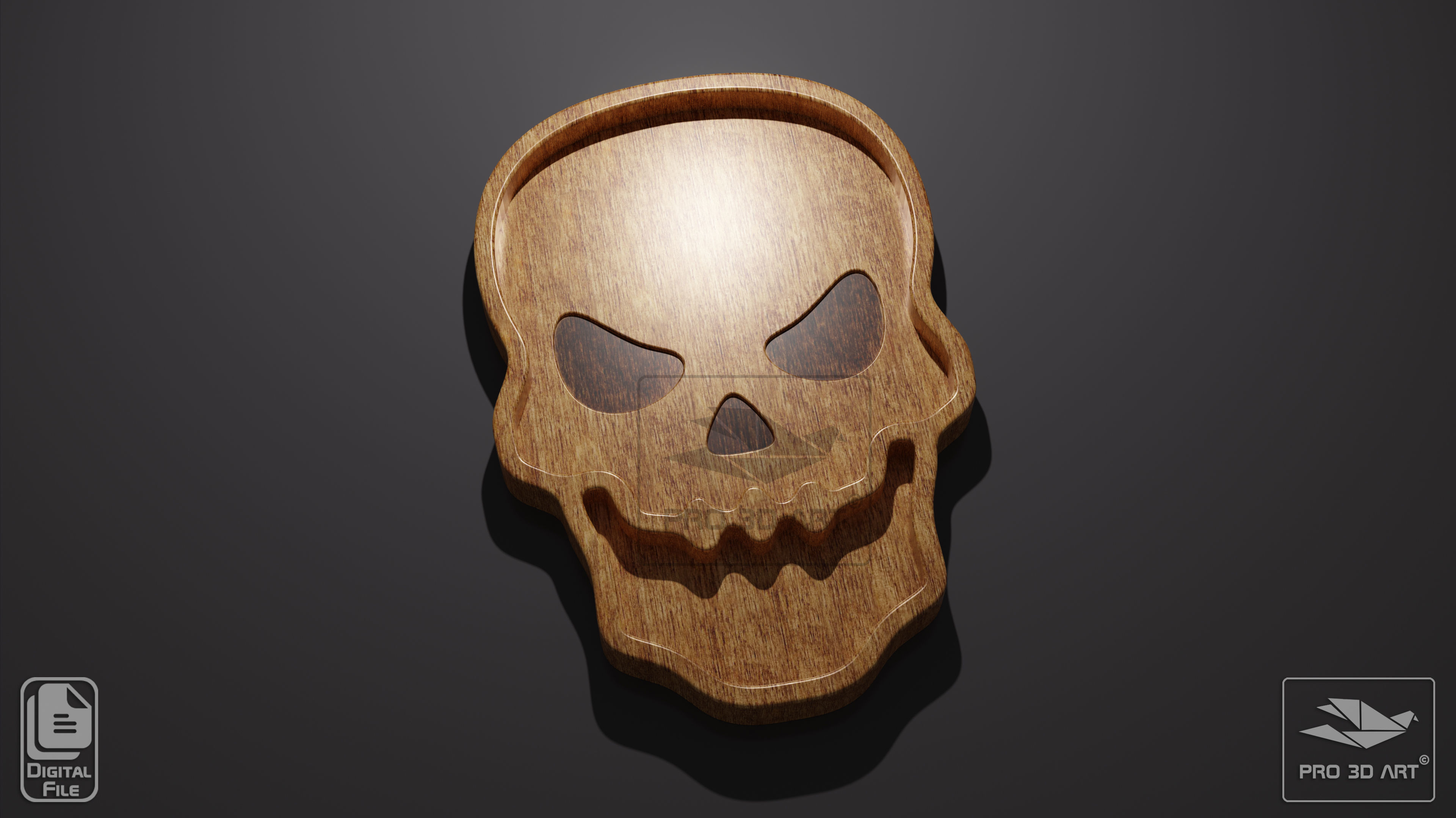 Halloween Trays Pack - CNC Files for Wood 3D model_6