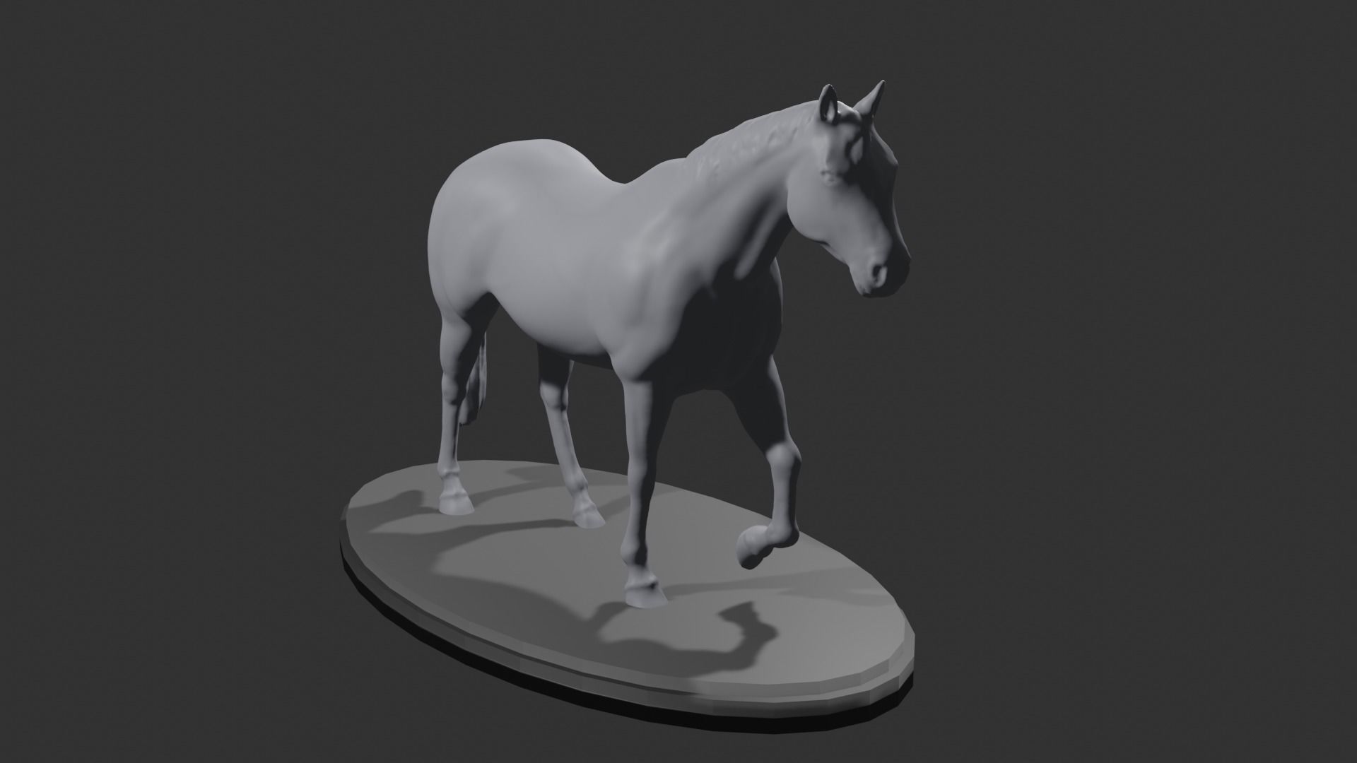 Horse 3D print model_3