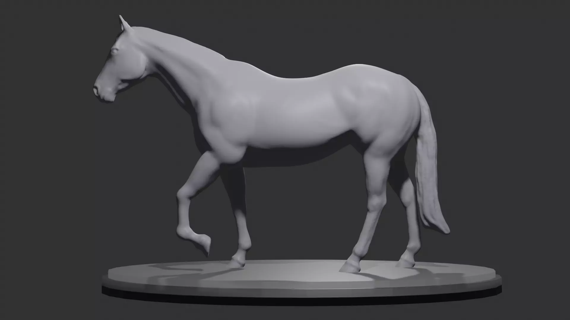Horse 3D print model_0