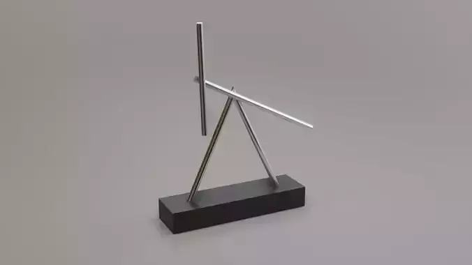 Swinging sticks - Iron man 3 - Newton Sticks Low-poly 3D model