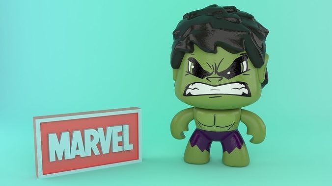 Hulk Toy Free low-poly 3D model