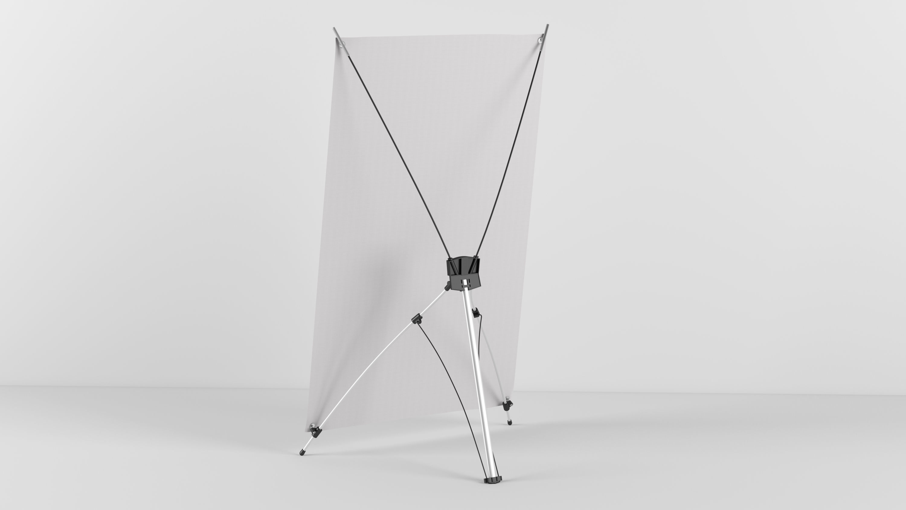 X-banner premium 1200x2000  3D model_5