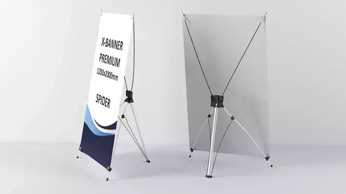 X-banner premium 1200x2000  3D model