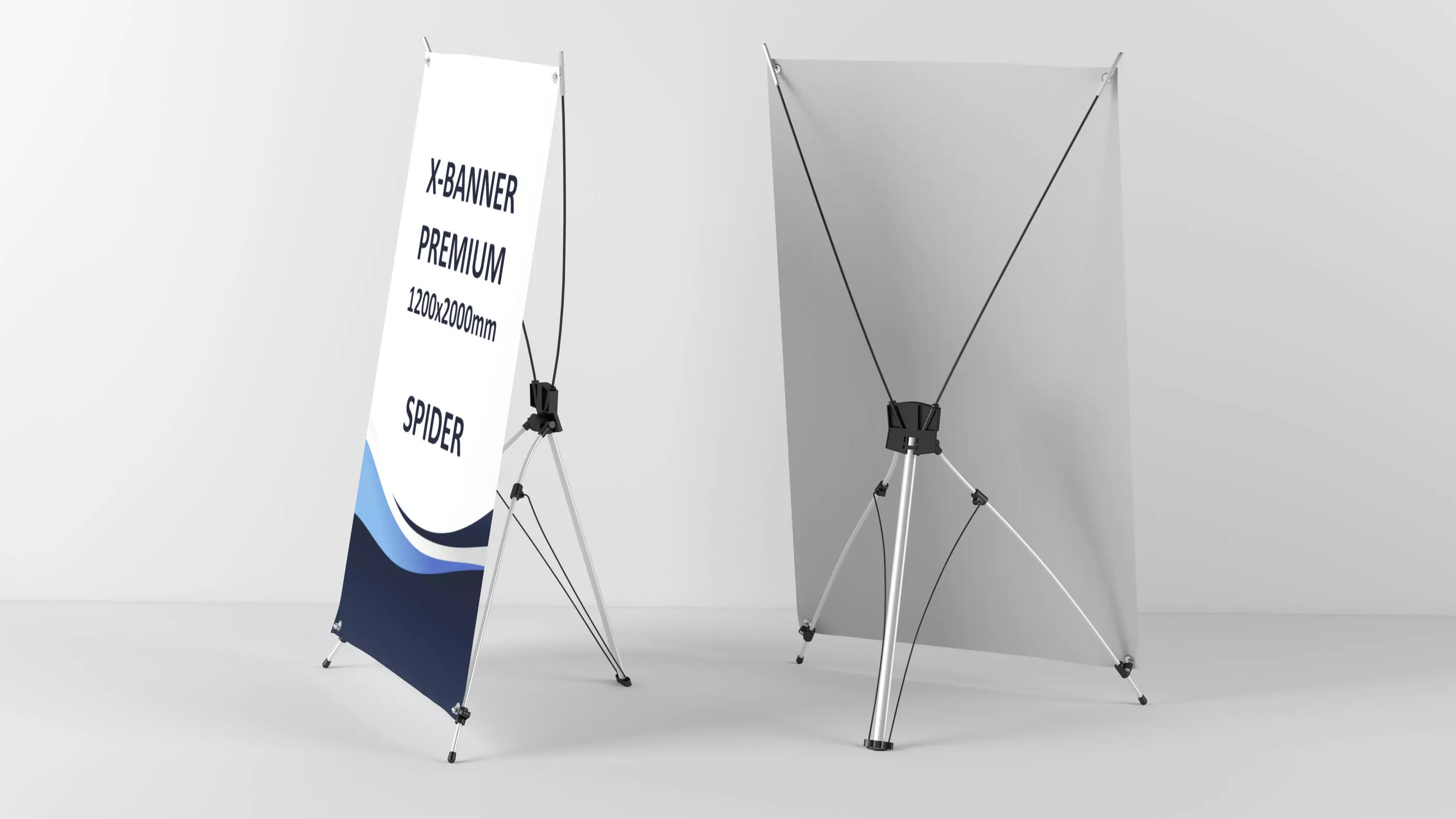 X-banner premium 1200x2000  3D model_0