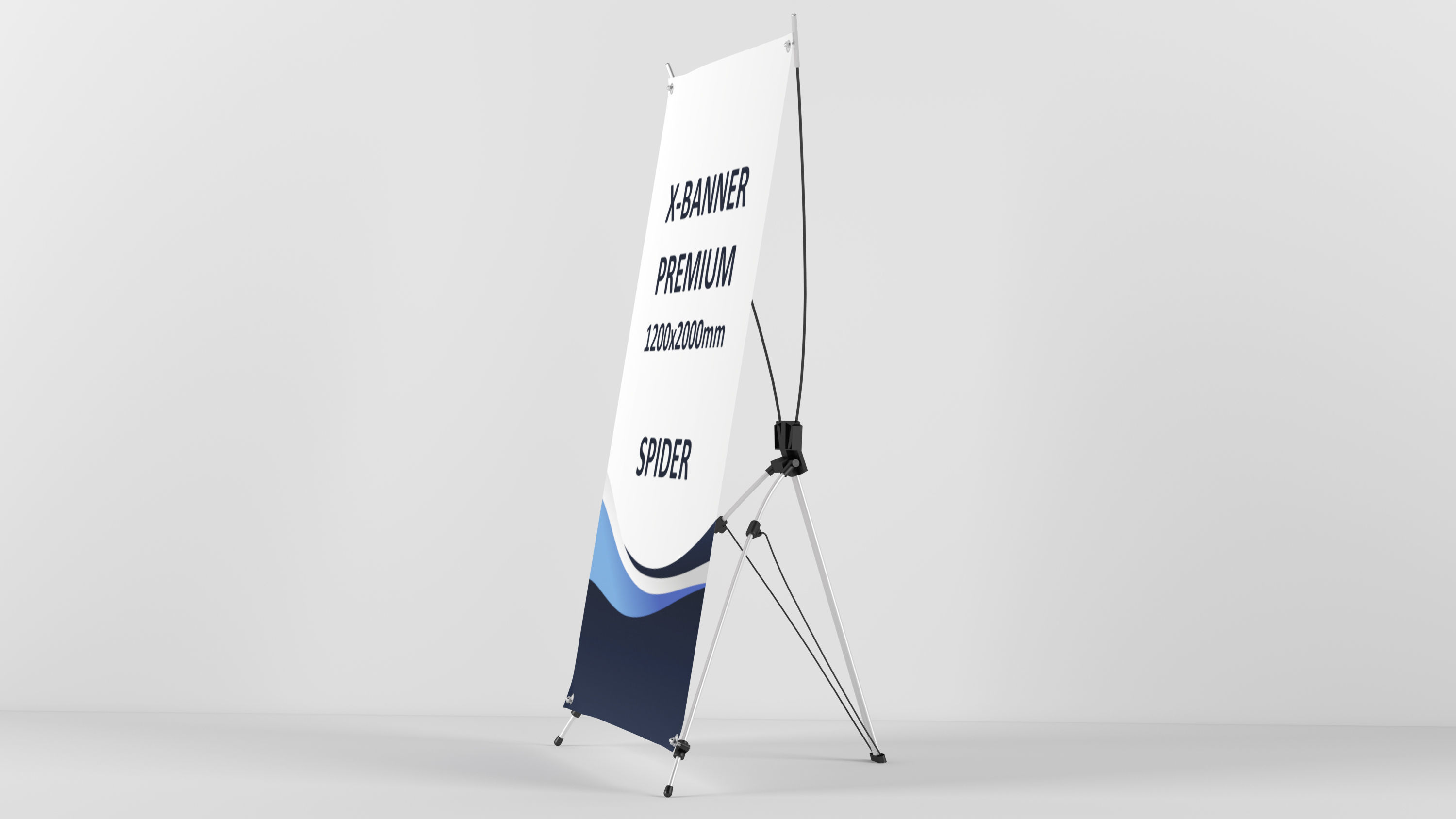 X-banner premium 1200x2000  3D model_13
