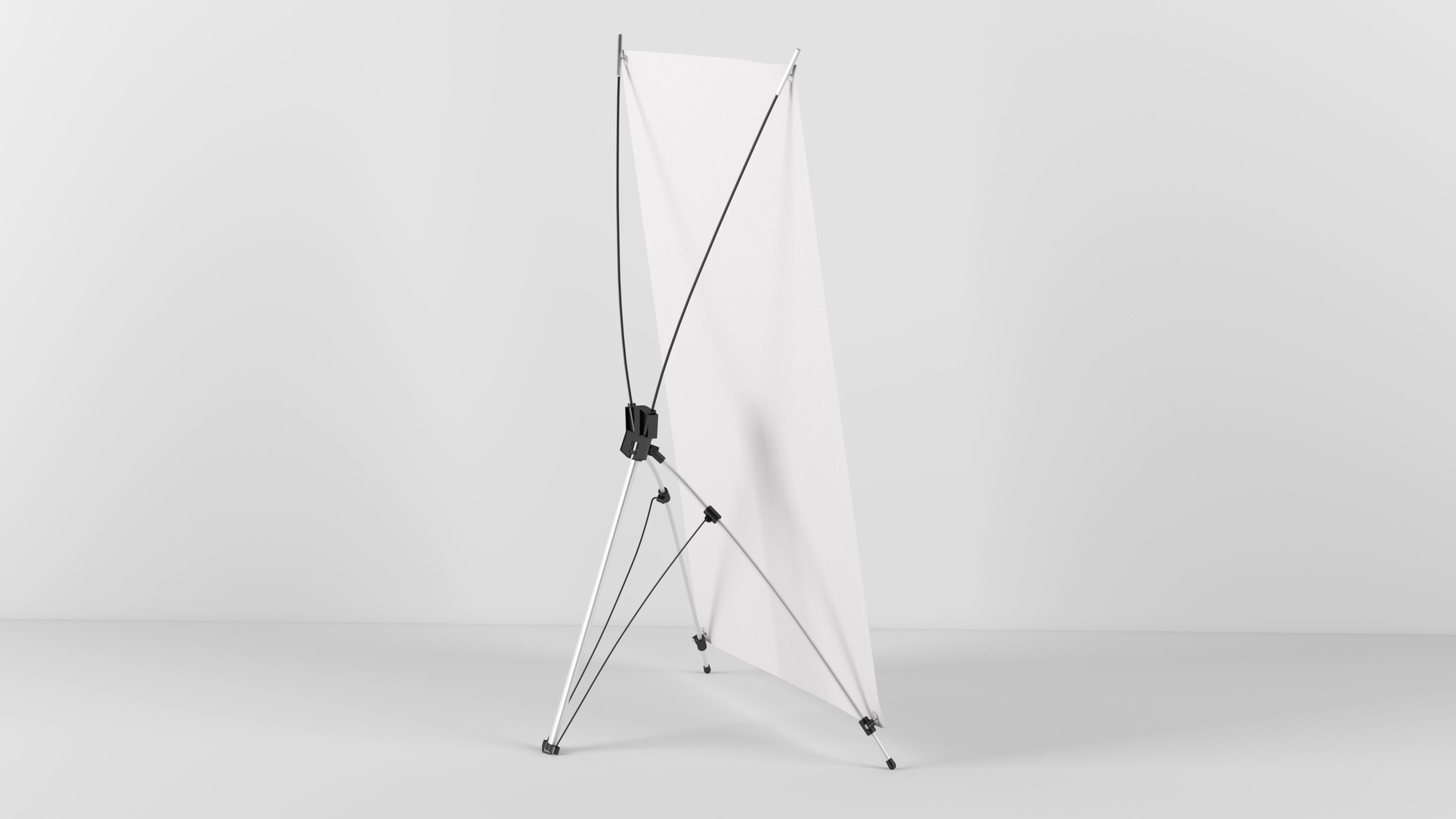 X-banner premium 1200x2000  3D model_3