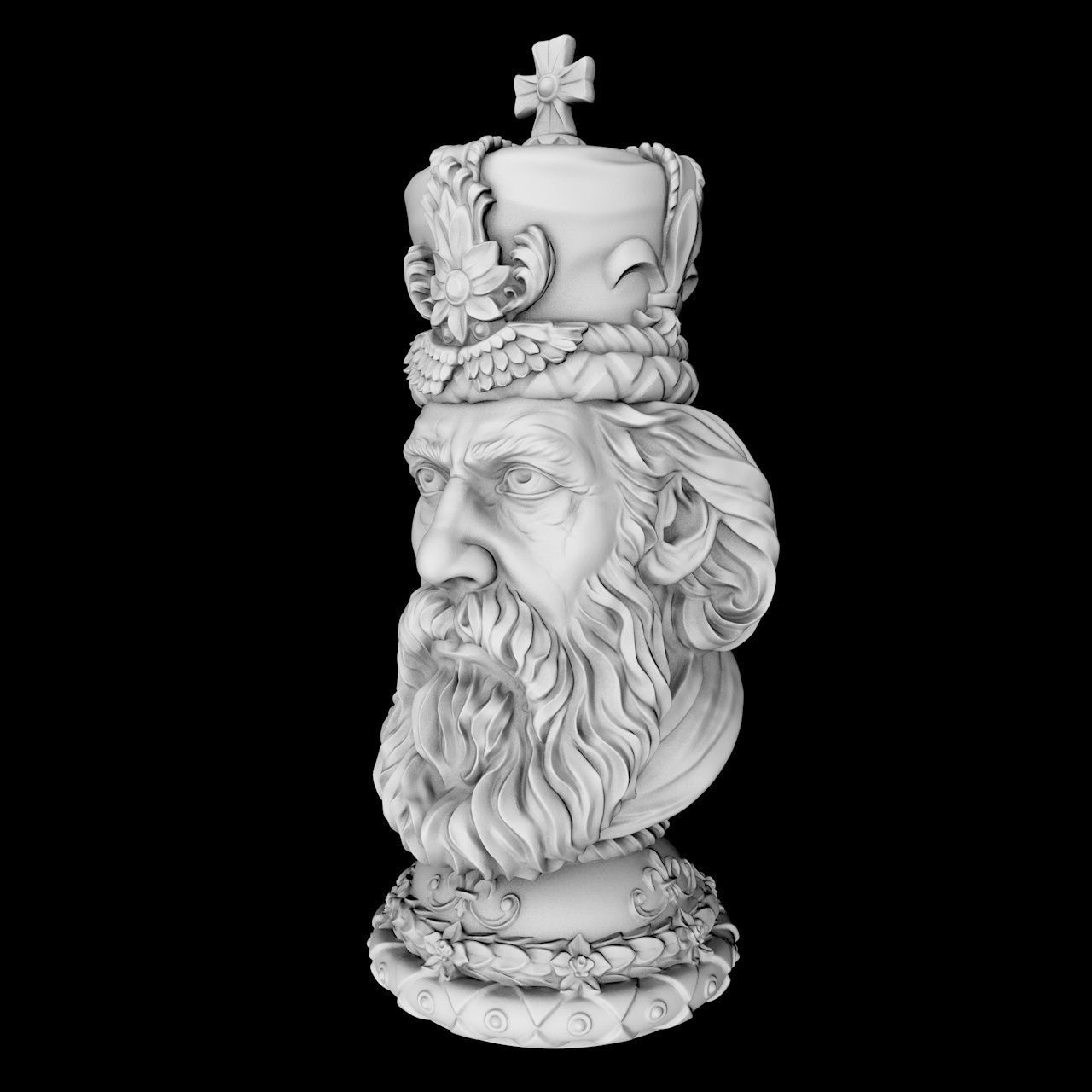 Chess King 3D print model_1