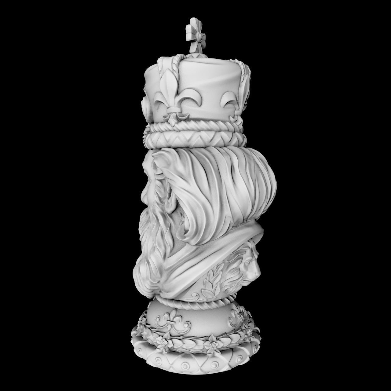 Chess King 3D print model_2