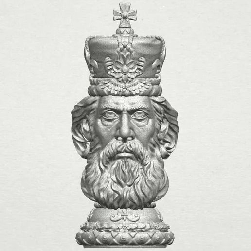 Chess King 3D print model_4