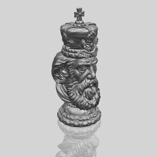 Chess King 3D print model_5