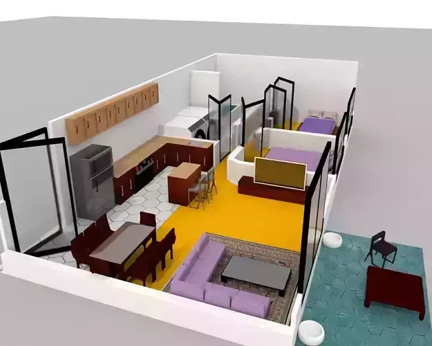  interior 3d model room