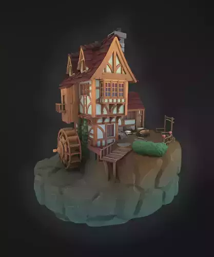 Watermill on the edge